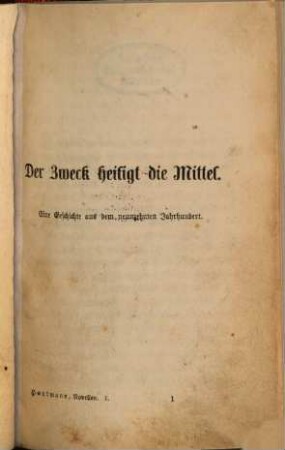 Novellen von Moritz Hartmann. 1