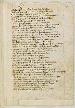 Bl. 24: Aventiure 6, Str. 374,1-388,4 (Schluss), Aventiure 7 (Bild)