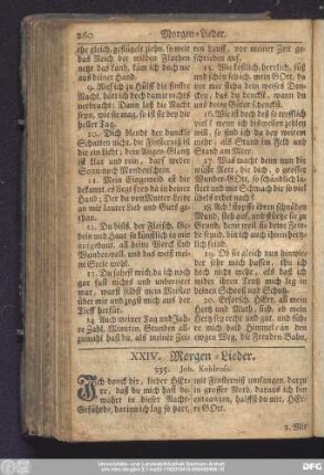XXIV. Morgen-Lieder.