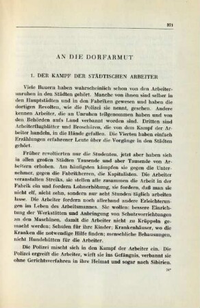 1. Der Kampf Der Städtischen Arbeiter
