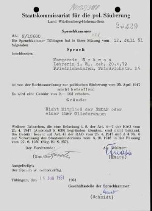 Schwan, Margarete
