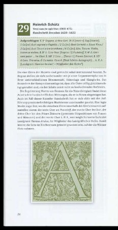 Heinrich Schütz, Veni sancte spiritus , Handschrift Dresden 1620-1622