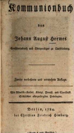Kommunionbuch