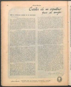 Cartas de un argentino que se enoja : Sobre la generosidad póstuma de los millonarios