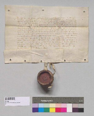Herzog Albrecht [I.] von Bayern bestätigt dem Konvent des Klosters zu [Nieder-]Viehbach das Privileg Kaiser Ludwigs [IV., Nr. 58] und der Herzöge Heinrich [XIV.], Otto [IV.] und Heinrich [XV. von Bayern, Nr. 39], jährlich 3 Pfund weites und 12 Pfund Küflein Salz zu Schärding zollfrei einführen zu dürfen.;. S: Herzog Albrecht [I.] von Bayern