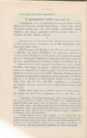 B. Quemadmodum fontibus ipsis usus sit.