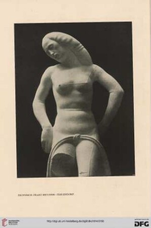 Bildhauer Franz Metzner