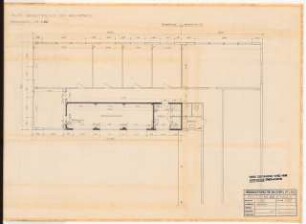 Reichsluftfahrtministerium, Berlin Baubüro im Baugelände: Erweiterung: Grundriss 1:50