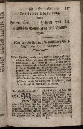 I. Von der Heiligung und christlichen Gottseligkeit und Tugend überhaupt.