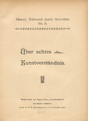 3: Über echtes Kunstverständnis