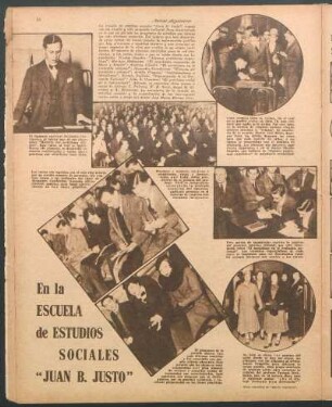 En la Escuela de Estudios Sociales "Juan B. Justo" [Fotografías]