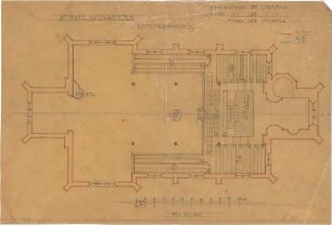 Dolmetsch, Heinrich; Weingarten ; Ev. Pfarrkirche, Restaurierung - Emporen (Grundriss)