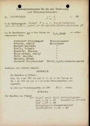 Paul, Josef