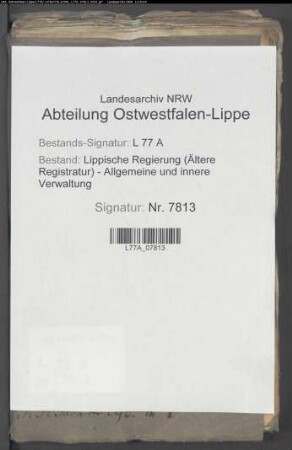 Anstellung der Flurschützen im Amt Schieder