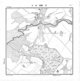 Kartenblatt SO LVIII 37 Stand 1822