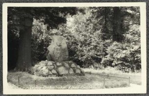 Leipzig-Großzschocher. Körner-Gedenkstein