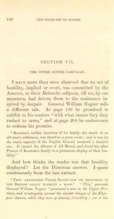 Section VII. The upper Scinde Campaign