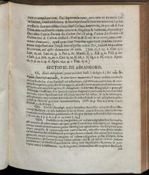 Sectio III. De Adiaphoris.