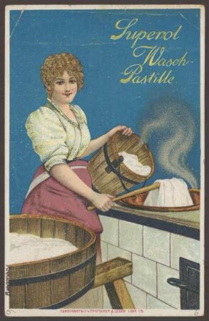 Werbepostkarte "Superol-Fabrik", Friedrichstraße 16