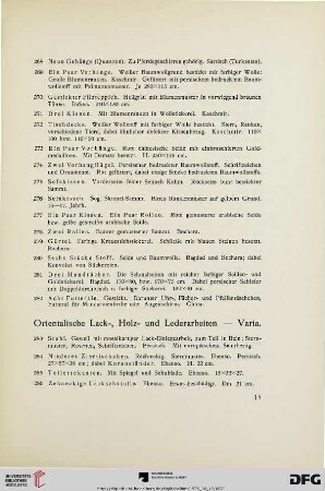 Orientalische Lack-, Holz-und Lederarbeiten-Varia (Nr.283-320)