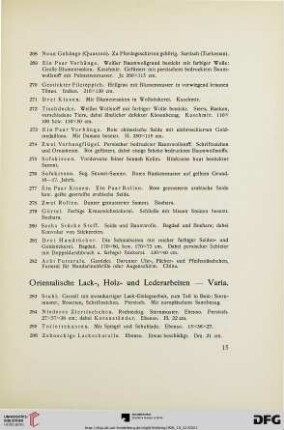 Orientalische Lack-, Holz-und Lederarbeiten-Varia (Nr.283-320)