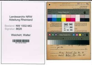 Entnazifizierung Walter Weichert , geb. 07.02.1911 (Koch)