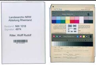 Entnazifizierung Wolff Rudolf Ritter , geb. 10.11.1904 (Chemiker)