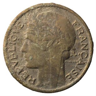 Fundmünze, 50 Centimes (FRF), 1937