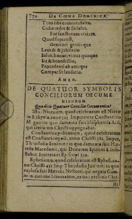 De Quatuor Symbolis Conciliorum Oecume Nicorum.