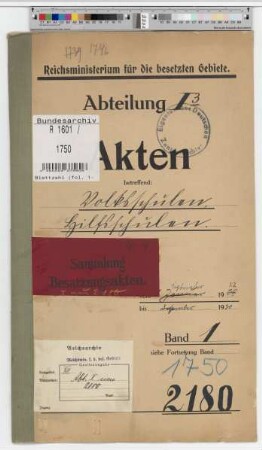 Volksschulen, Hilfsschulen