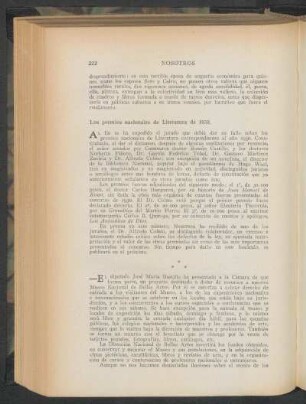 Los premios nacionales de Literatura de 1930