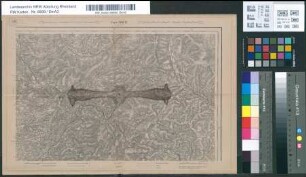 Karte von Frankreich 1:80.000. Gruppe I: Lure 100 B. [Kartographische Abtheilung der Königl. Preuss. Landes-Aufnahme]
