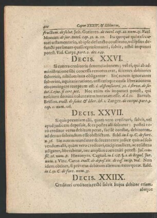 Decis. XXIIX.