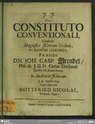 De constituto conventionali