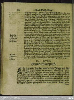 Cap. XVIII. Von der Sündfluth