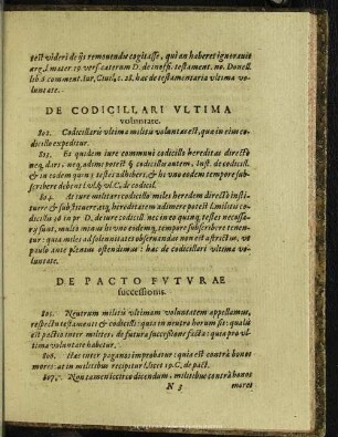 De Codicillari Ultima voluntate