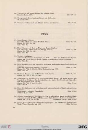 Zinn (Nr. 597-744)