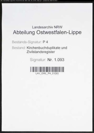 Kirchenbuchduplikate der katholischen Gemeinde (GHT 1851-1860). (Gemeinde: Attendorn, katholische Gemeinde)