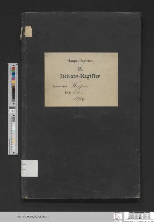 Heiratsregister Booßen 1906