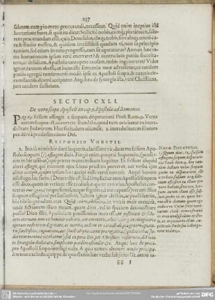 Sectio CXLI. De vero scopo Apostoli in cap. 9 Epistolae ad Romanos