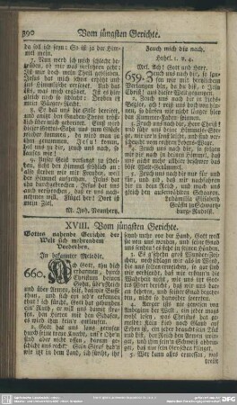 XVIII. Vom jüngsten Gerichte
