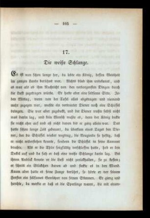 17. Die weiße Schlange.