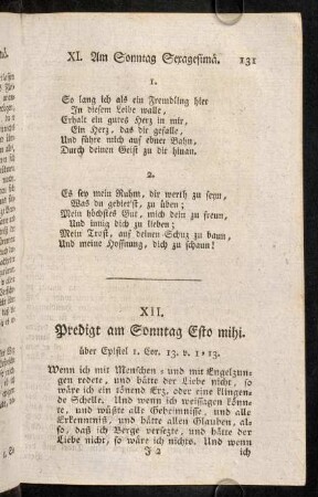 131-143, XII. Predigt am Sonntag Esto mihi.