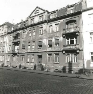 Dresden-Pieschen, Braunschweiger Straße 4. Mietshaus (um 1905). Straßenansicht