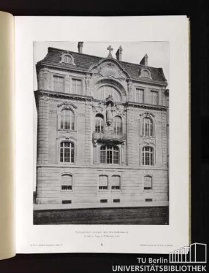 11. Propsteigebäude St. Hedwig in Berlin, Französischestrasse 35. Architekten: Cremer & Wolffenstein, Berlin.