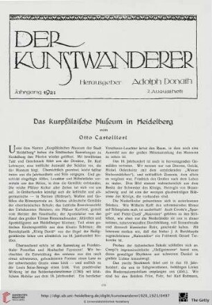 2: Das kurpfälzische Museum in Heidelberg