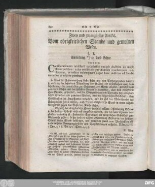 §. 1. Einleitung in diese Lehre.