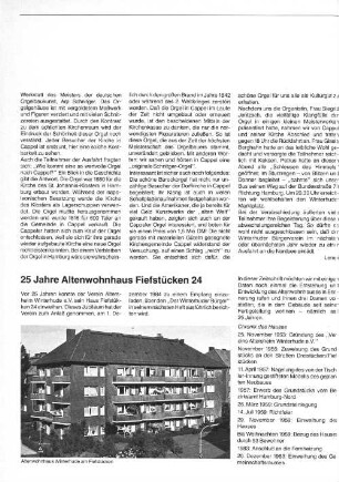 25 Jahre Altenwohnhaus Fiefstücken 24
