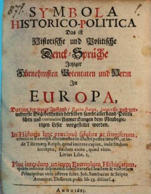 Symbola historico-politica