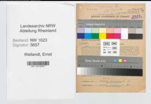 Entnazifizierung Ernst Weilandt , geb. 04.06.1893 ()